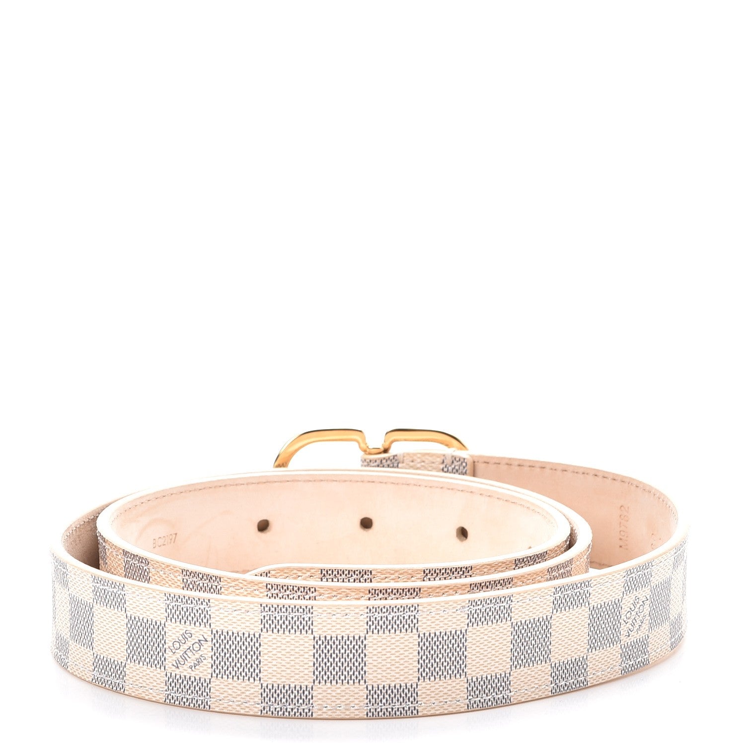 Louis Vuitton Damier Azur 25mm Belt 80 32 3 of 9