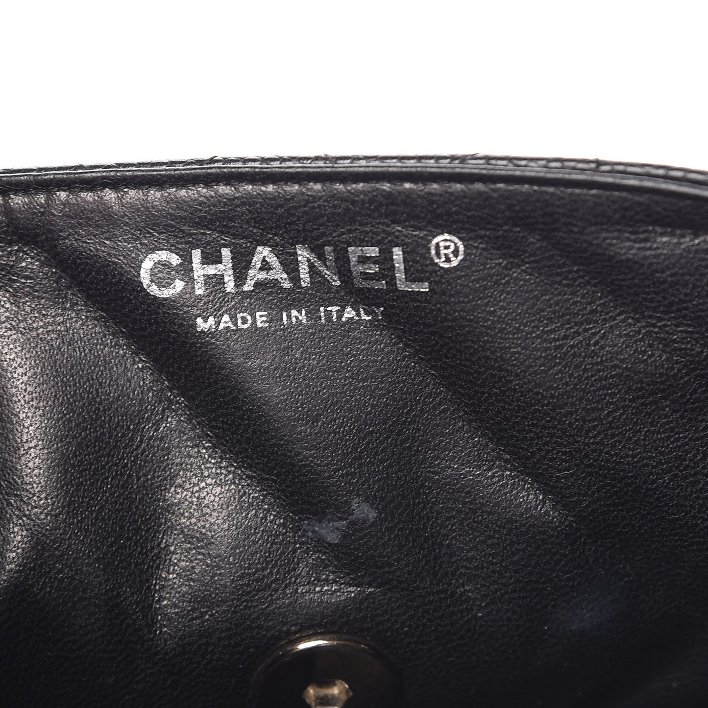 Caviar Quilted East West Flap Bijoux Chain Black