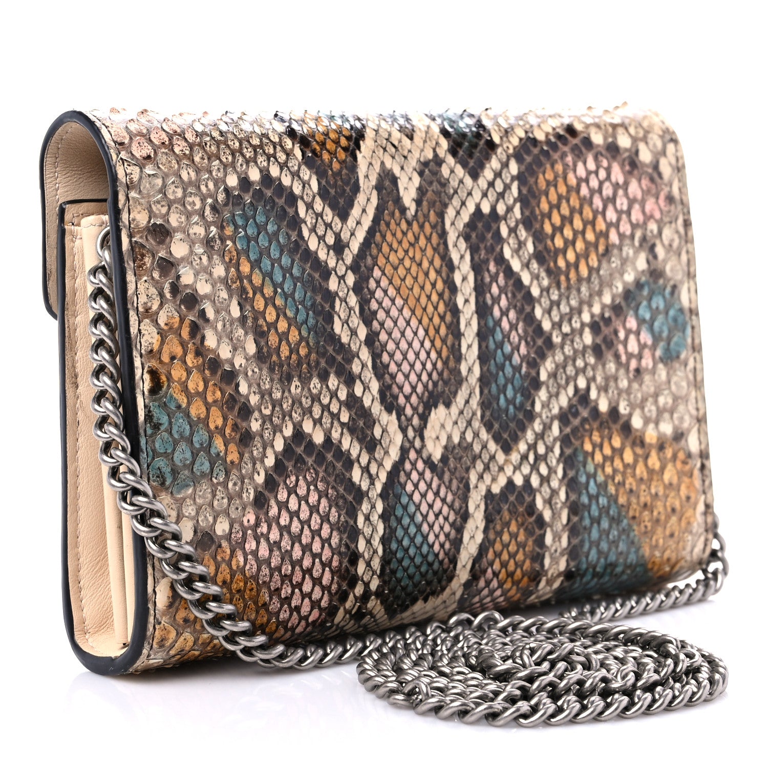 Gucci Snakeskin Mini Dionysus Chain Wallet Multicolor 2 of 14