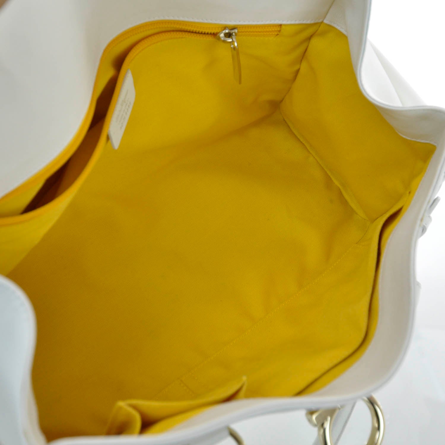FASHIONPHILE SALVATOREFERRAGAMOLeatherGinaSatchelWhite 7 of 8