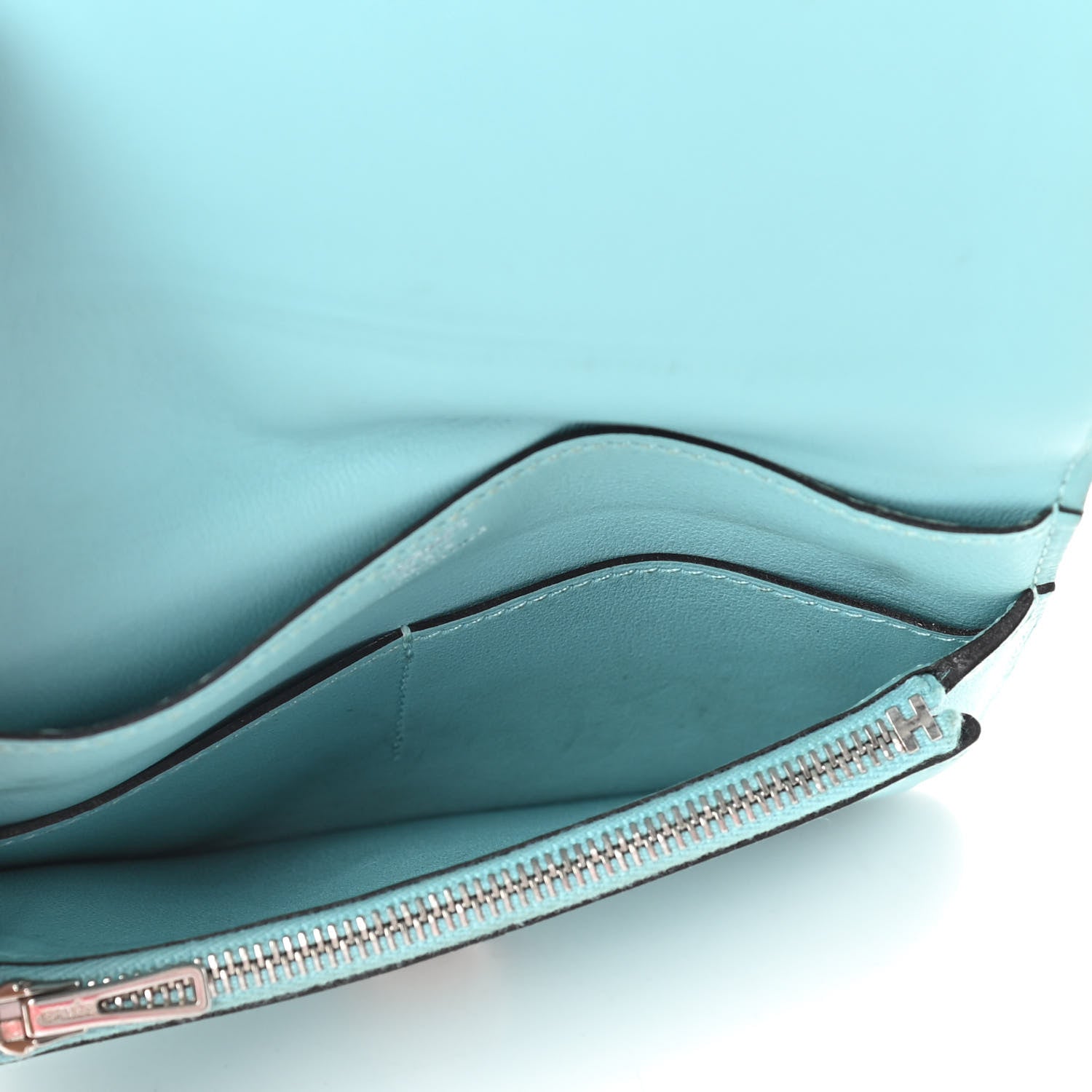 Hermes Swift Dogon Compact Wallet Bleu Atoll 5 of 8
