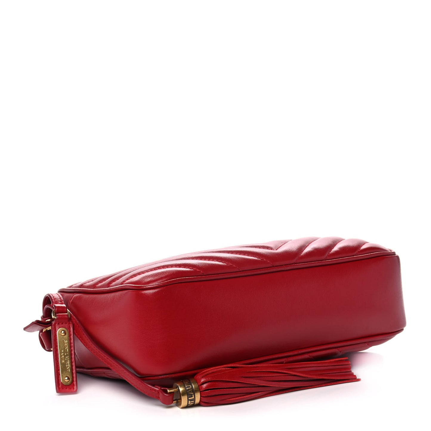 Calfskin Matelasse Monogram Lou Camera Bag Red