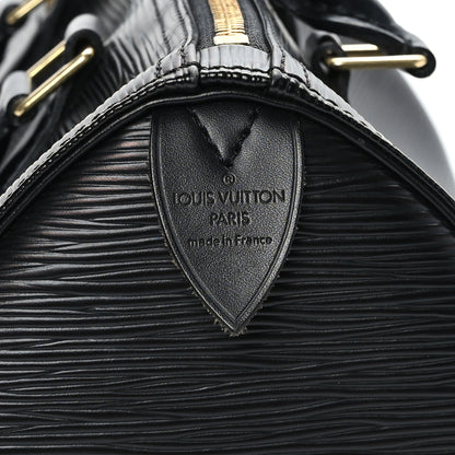 Louis Vuitton Epi Speedy 25 Black 7 of 11