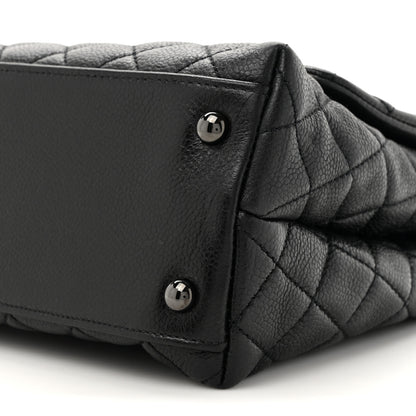 Chanel Caviar Quilted Small Coco Handle Flap So Black 9 of 13