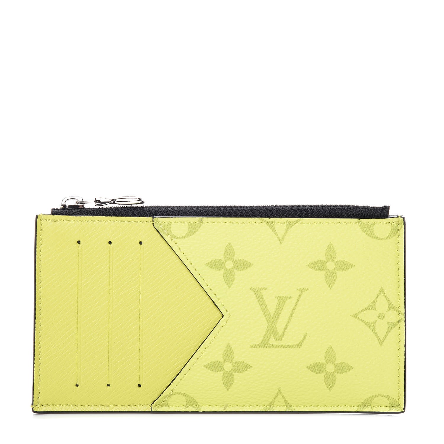 Louis Vuitton Monogram Taiga Coin Card Holder Yellow 1 of 8