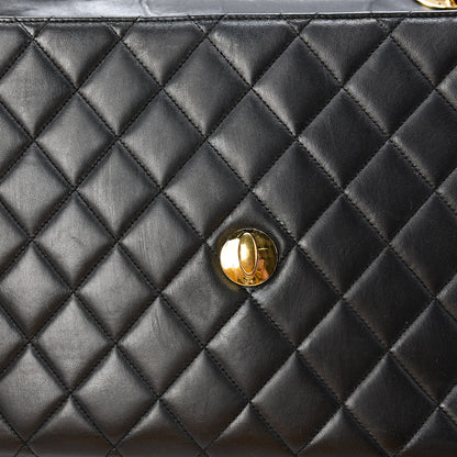 Chanel Lambskin Quilted XL Jumbo Single Flap Black 15 of 17