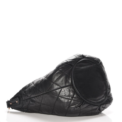 Chanel Lambskin Cloudy Bundle Hobo Black 4 of 8