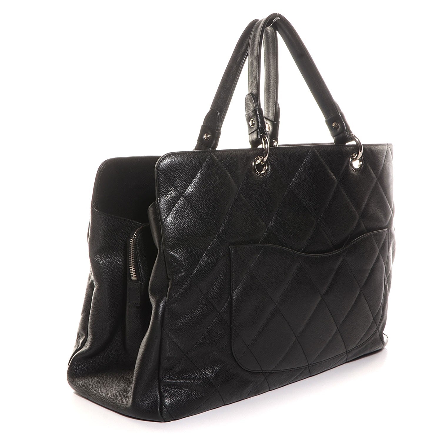 Chanel Caviar Quilted XL Tote Black 3 of 7