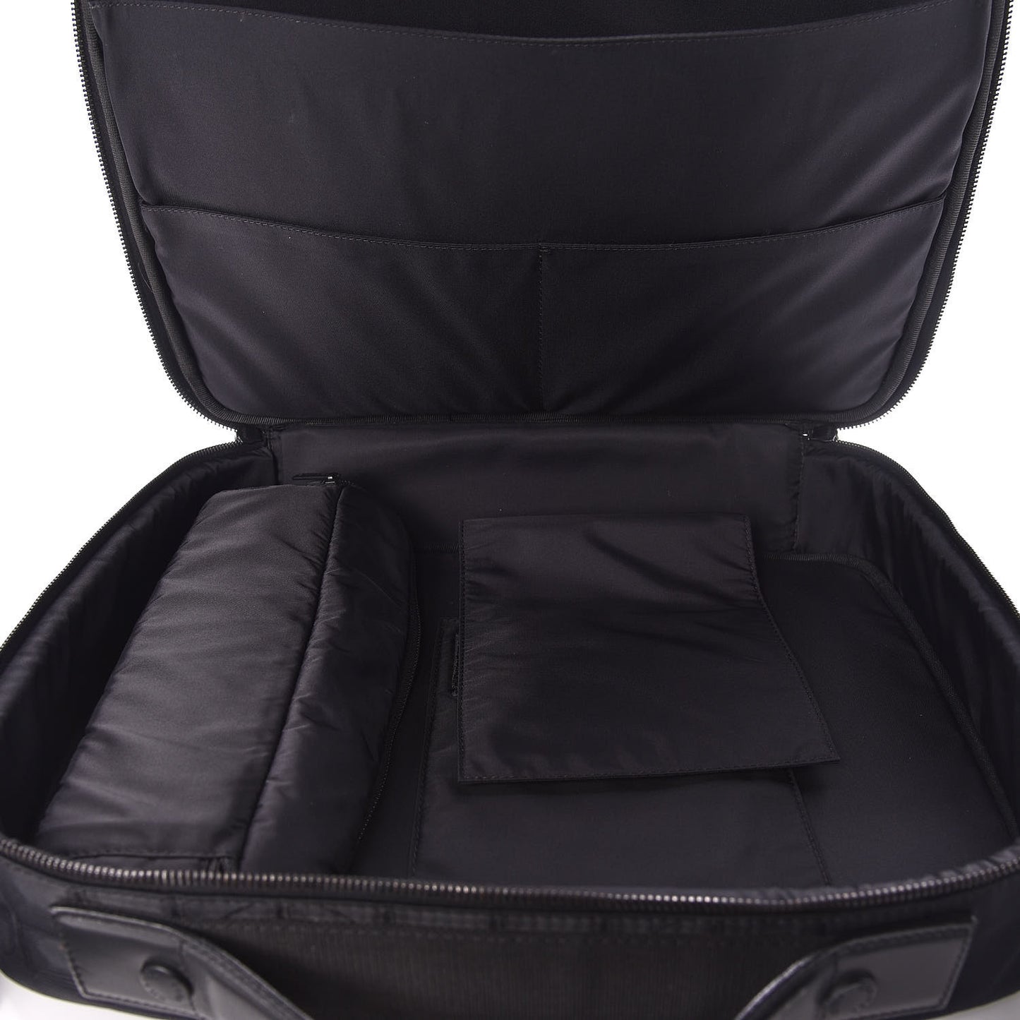 Nylon Travel Laptop Briefcase Black