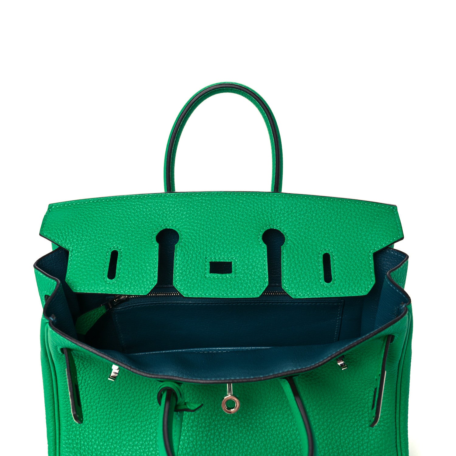 Hermes Togo Verso Birkin 25 Menthe Vert Bosphore 18 of 34
