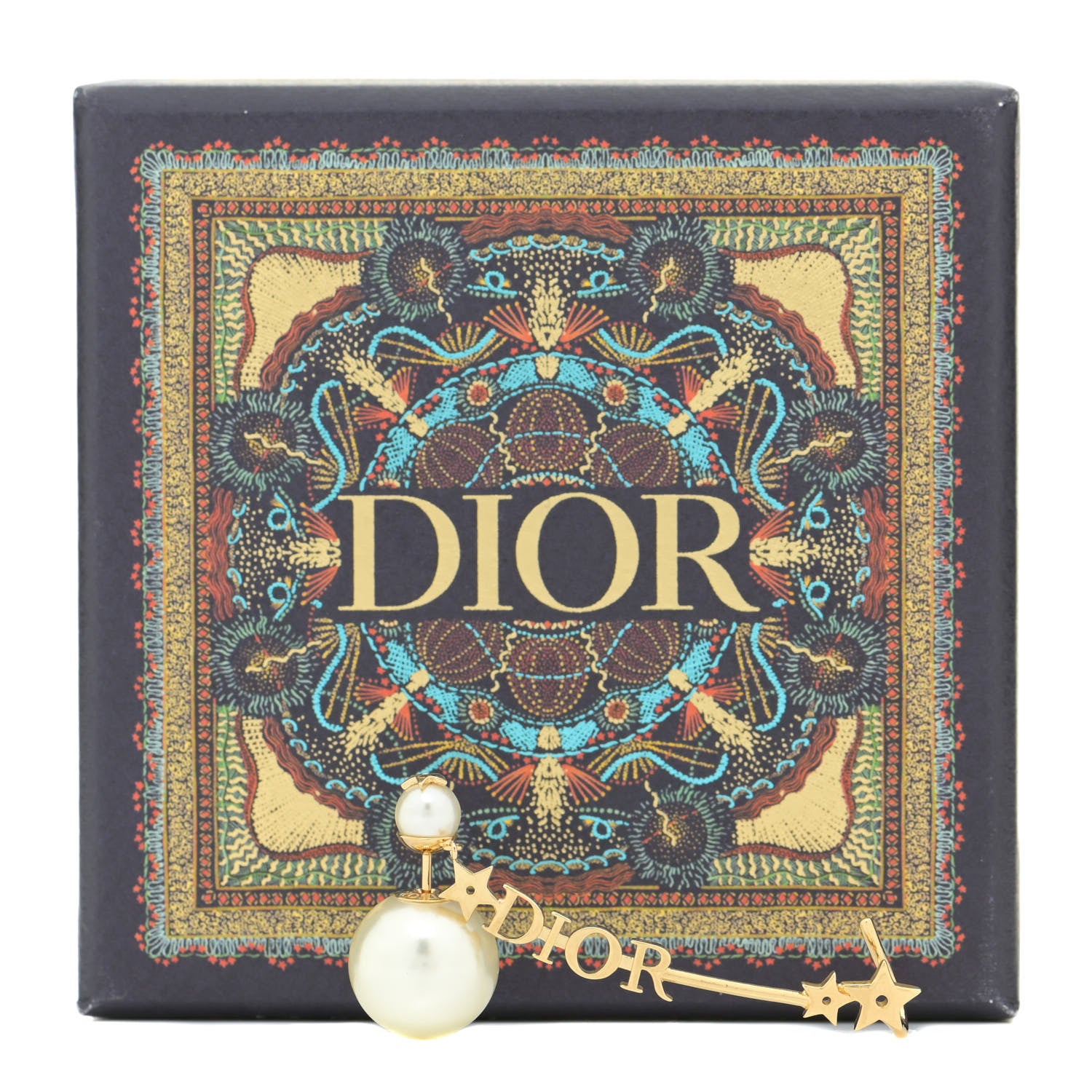 Christian Dior Pearl Star Earring Gold 6 of 6