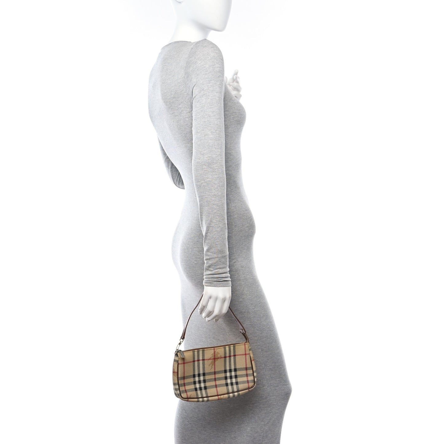 Haymarket Check Pochette Chocolate