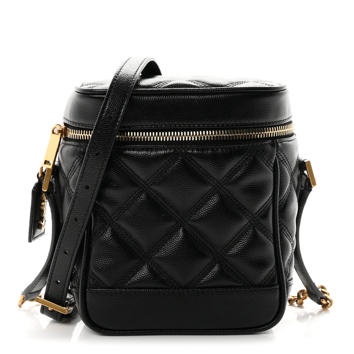 Grain de Poudre Quilted 80's Vanity Bag Black