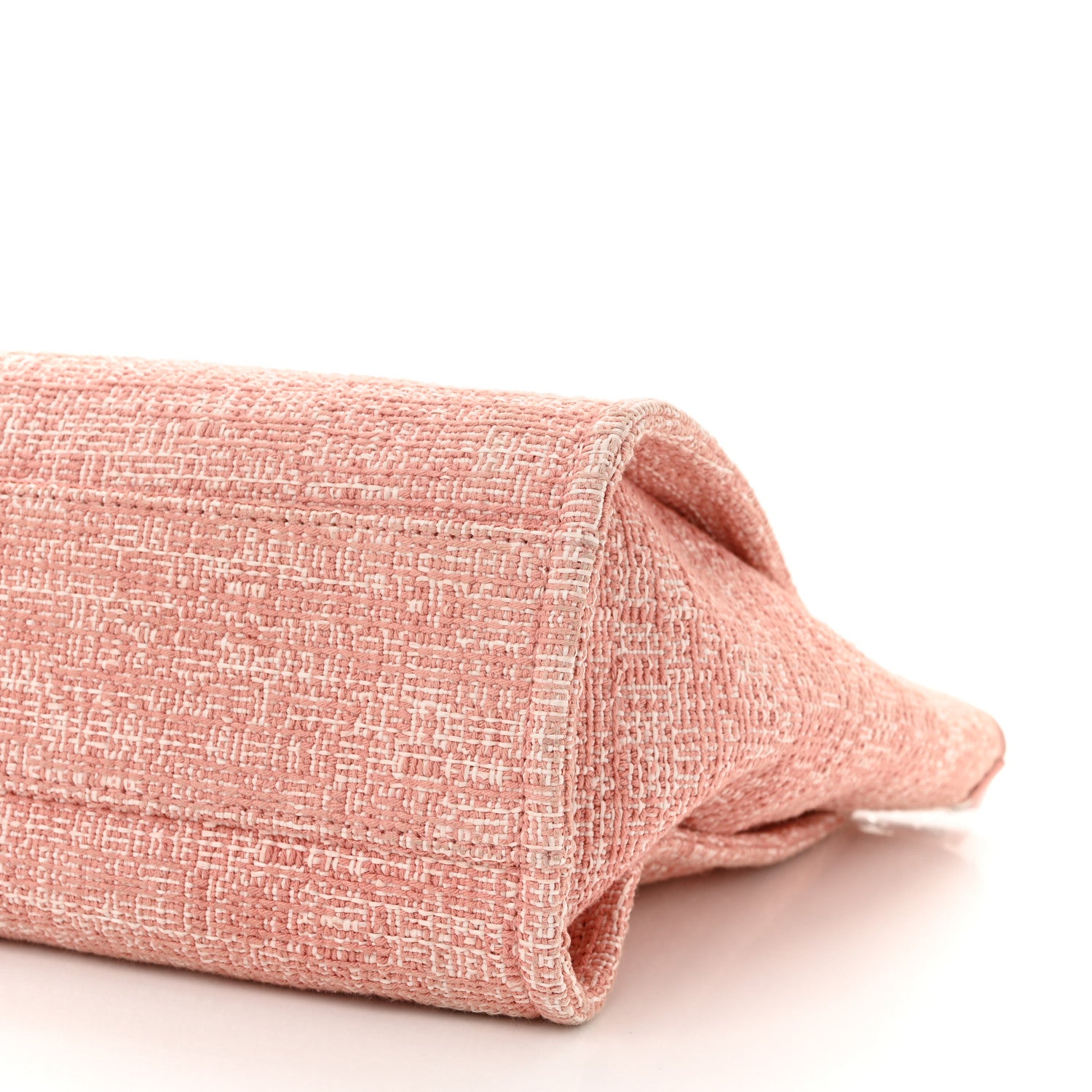 Chanel Lurex Boucle Small Deauville Tote Pink 11 of 12
