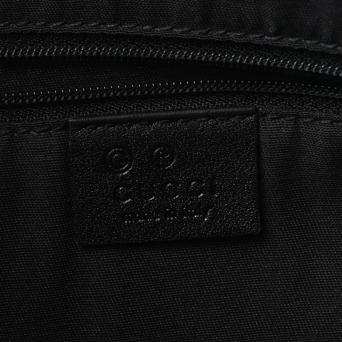 Calfskin Horsebit Embossed Abbey Messenger Black