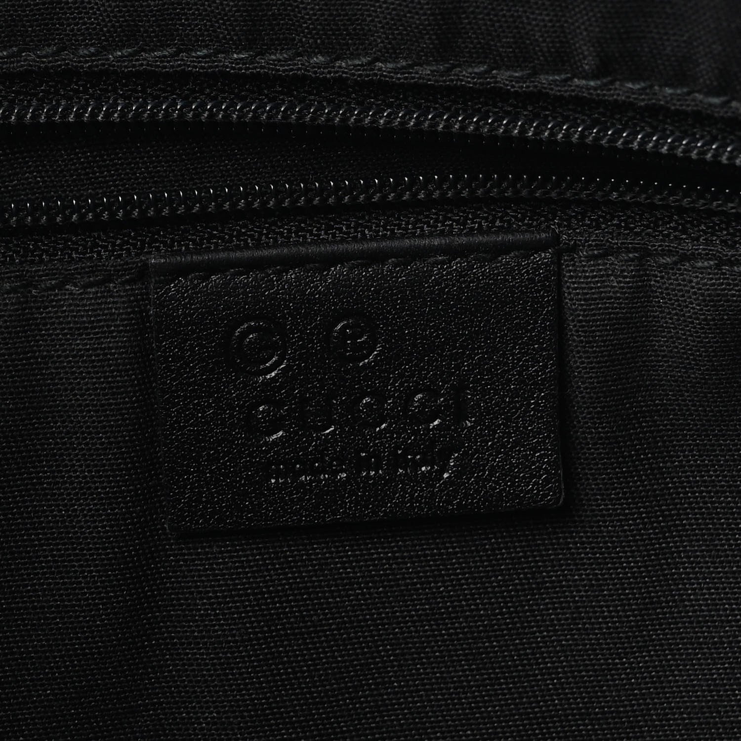 Gucci Calfskin Horsebit Embossed Abbey Messenger Black 6 of 9