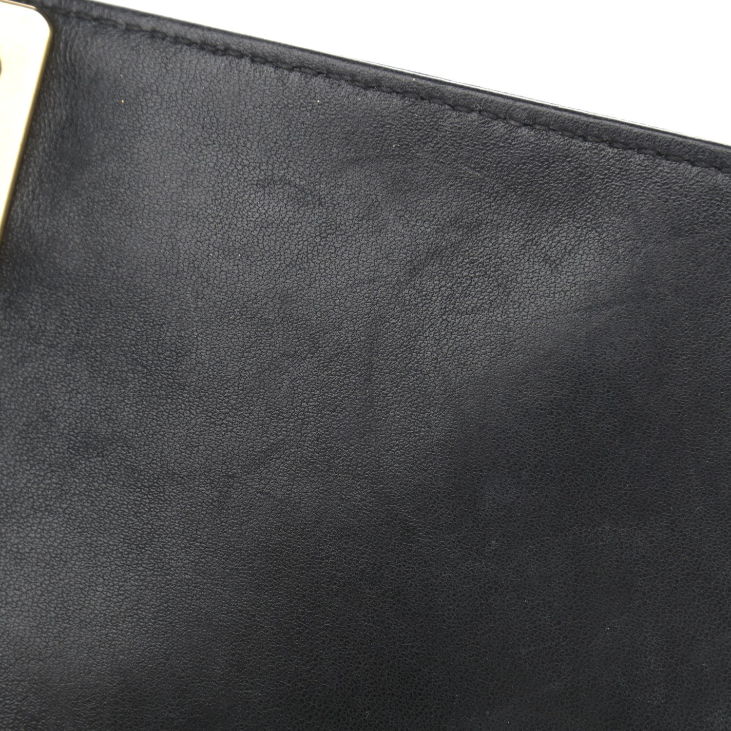 Chanel Lambskin Quilted Medium Chain Detail Boy Flap Black 12 of 16