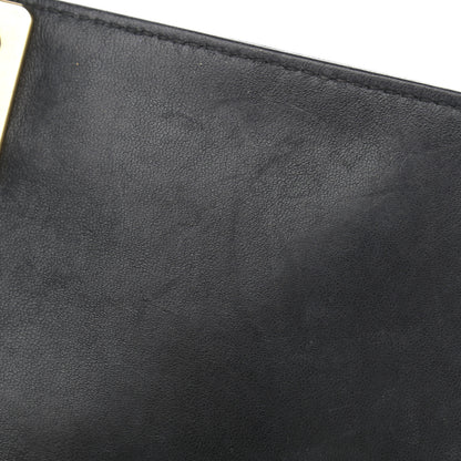 Chanel Lambskin Quilted Medium Chain Detail Boy Flap Black 12 of 16