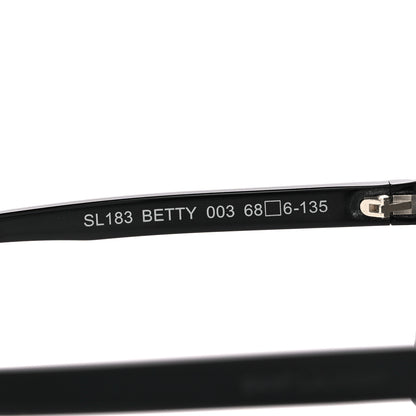 Saint Laurent Acetate Betty Sunglasses SL183 Black 5 of 8
