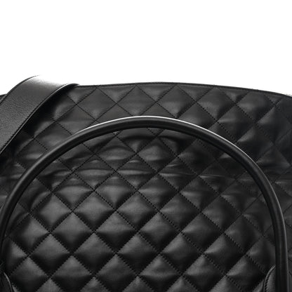 Saint Laurent Calfskin Quilted ES Giant Travel Bag Black 8 of 10