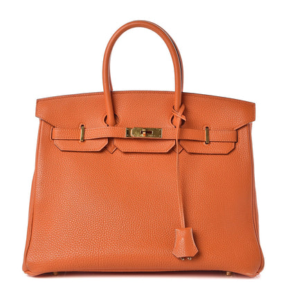 Hermes Togo Birkin 35 Orange 1 of 13