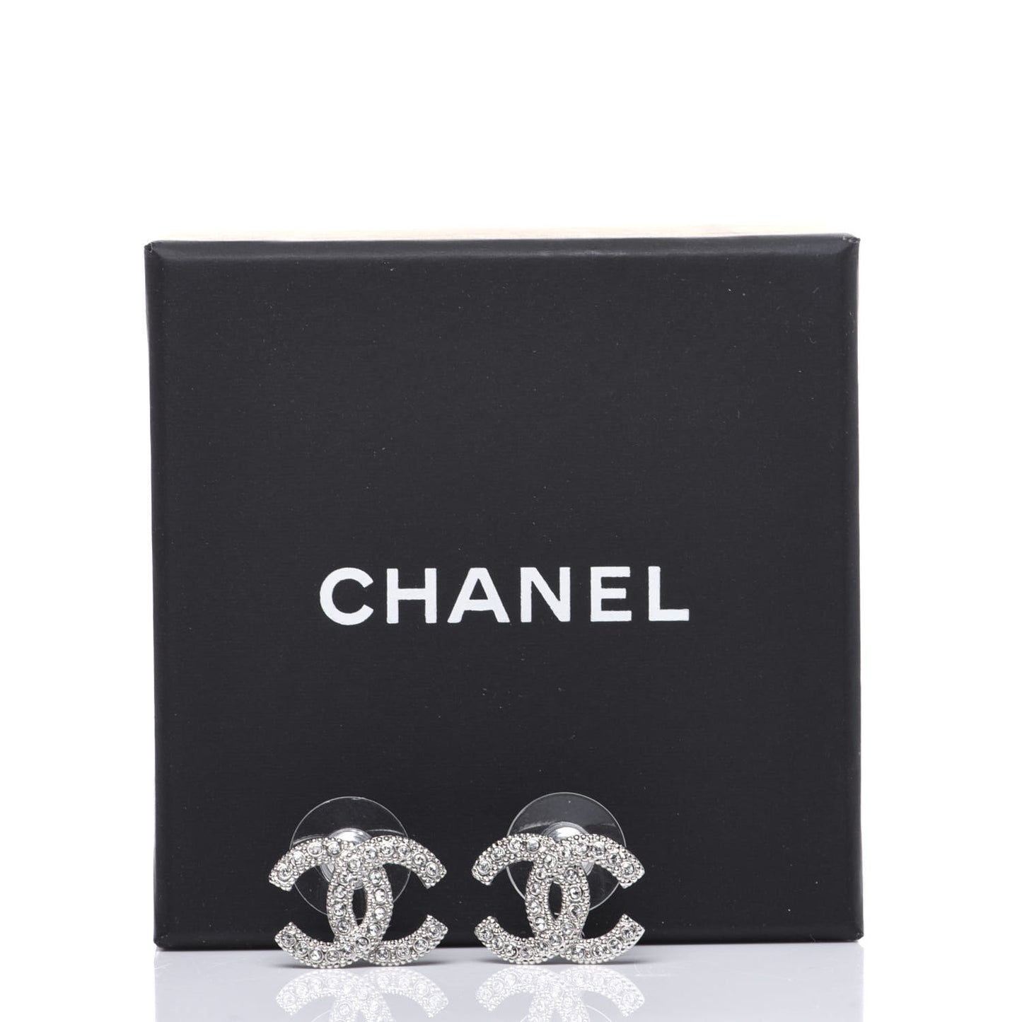 Crystal Mini Timeless CC Earrings Silver