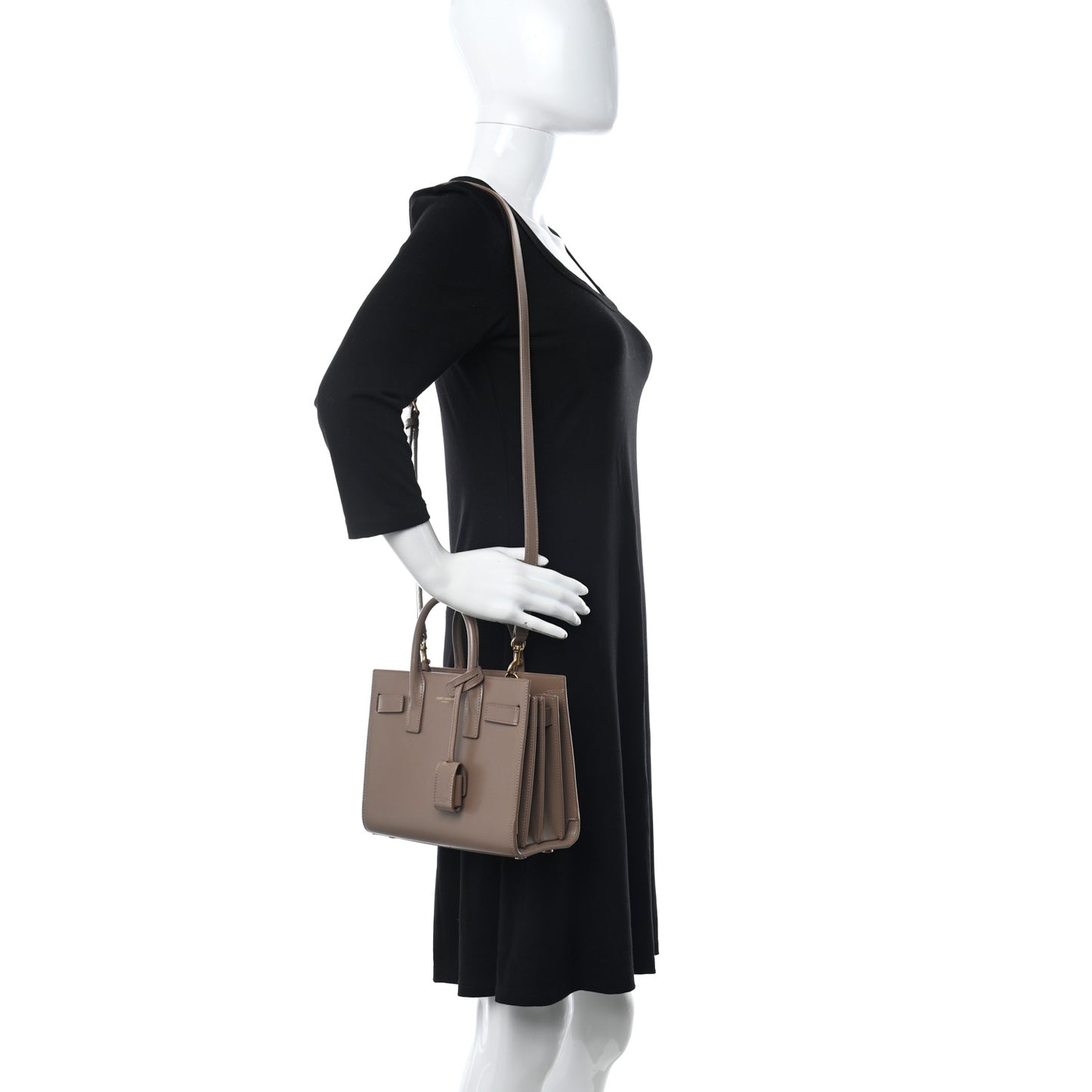 Calfskin Nano Sac De Jour Dark Beige