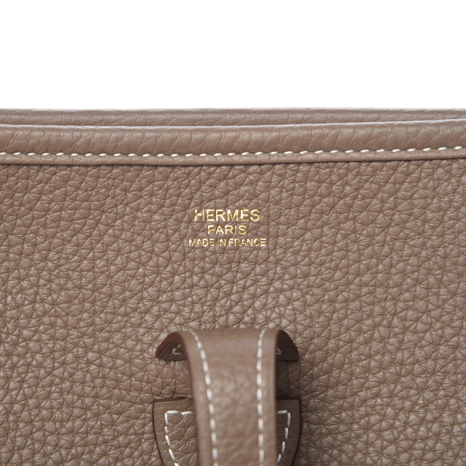 Hermes Taurillon Clemence Evelyne III PM Etoupe 6 of 10