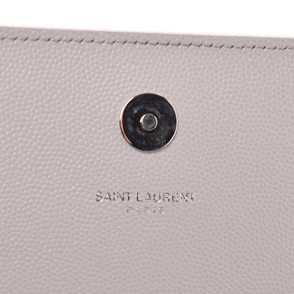 Saint Laurent Grain De Poudre Classic Monogram Kate Clutch Souris 5 of 7