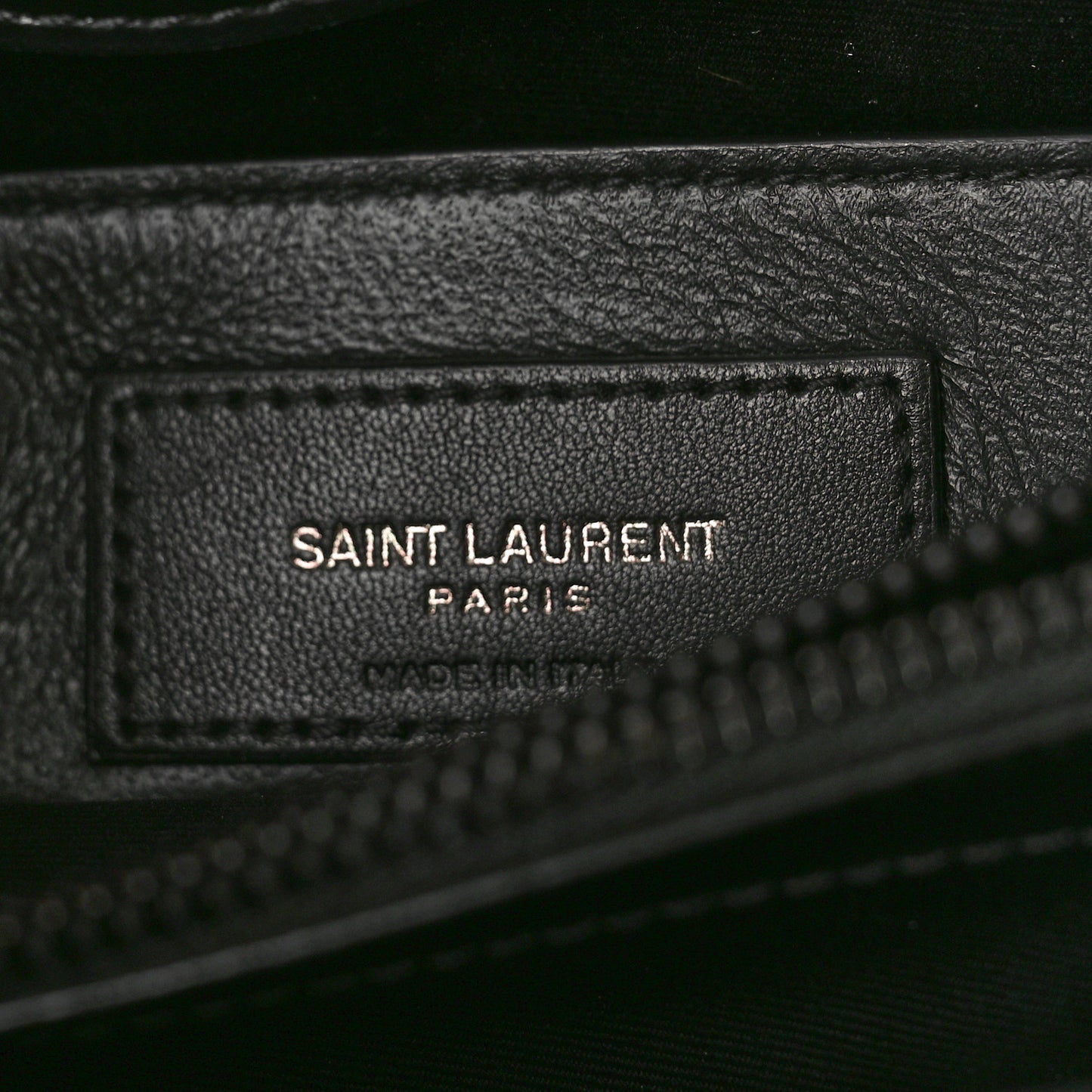 Calfskin Y Quilted Monogram Monochrome Small Loulou Chain Satchel Black