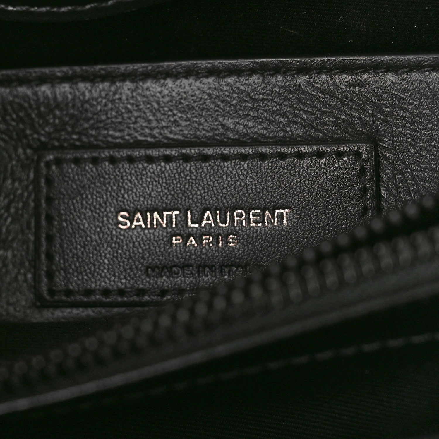 Saint Laurent Calfskin Y Quilted Monogram Monochrome Small Loulou Chain Satchel Black 6 of 8