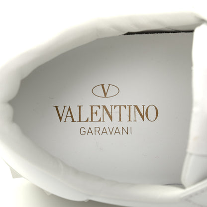Valentino Garavani Calfskin Mens Rockstud Untitled Open Sneakers 42 White 6 of 9