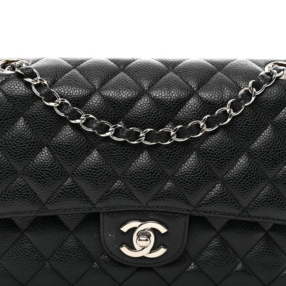 Chanel Caviar Quilted Medium Double Flap Black 5 of 11