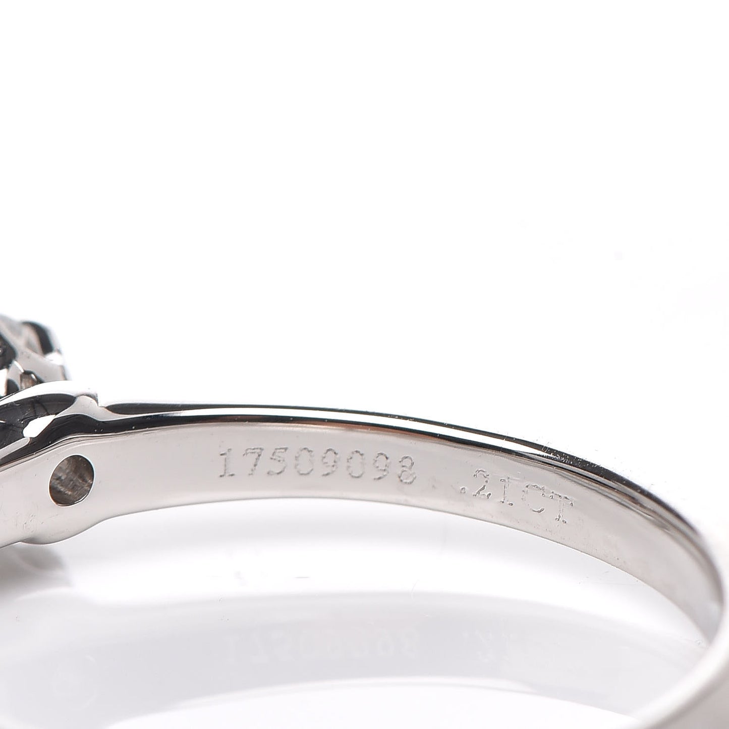 Platinum Diamond .21ct Solitaire Engagement Ring 49 5