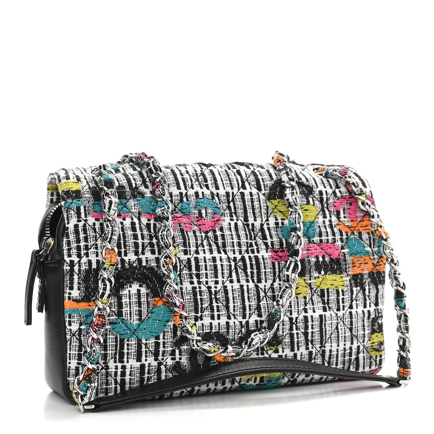Fantasy Tweed Quilted Easy Flap Multicolor