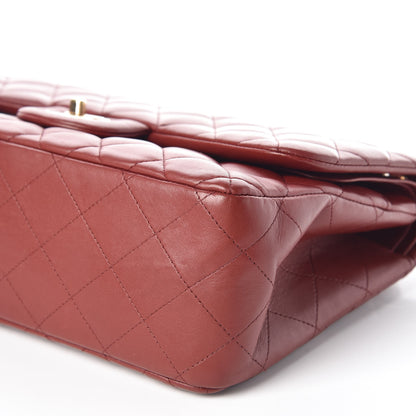 Chanel Lambskin Quilted Jumbo Double Flap Burgundy 7 of 10
