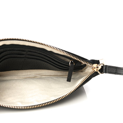 Gucci Pebbled Calfskin Soho Wristlet Black 5 of 10