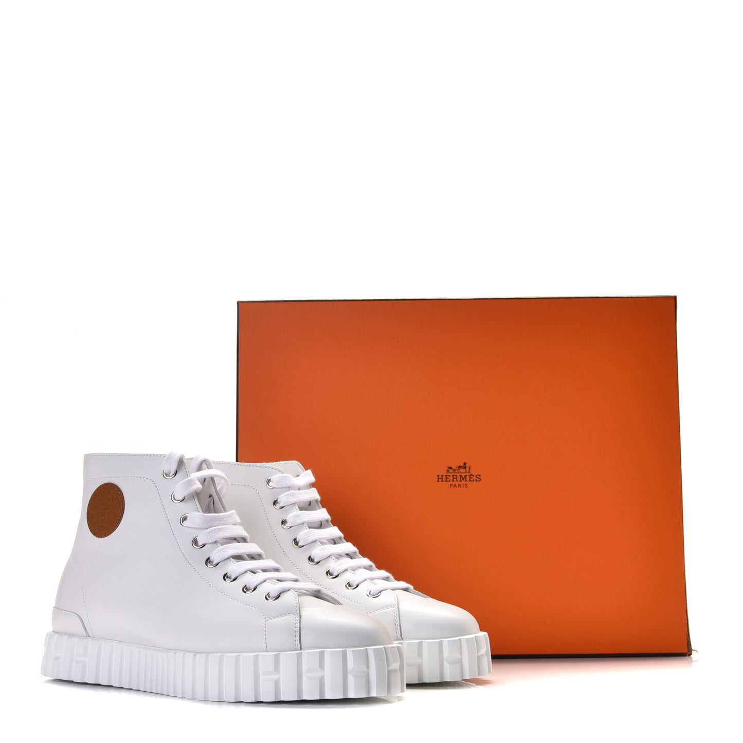 Calfskin Womens Climb Sneakers 38.5 White
