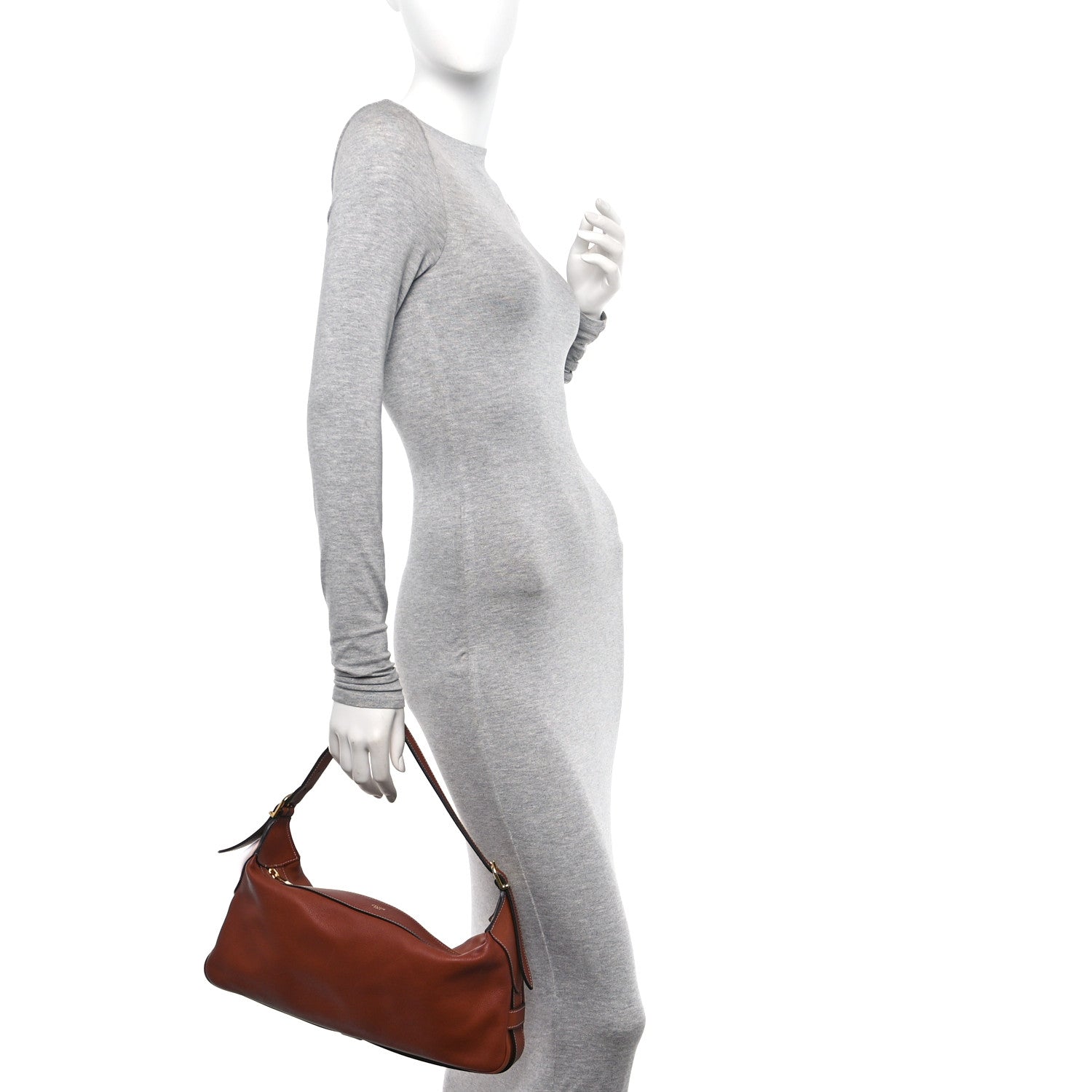 Celine Supple Calfskin Medium Romy Shoulder Bag Tan 2 of 12
