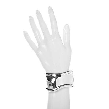 Tiffany Sterling Silver Small Elsa Peretti Right Wrist Bone Cuff Bracelet 2 of 4