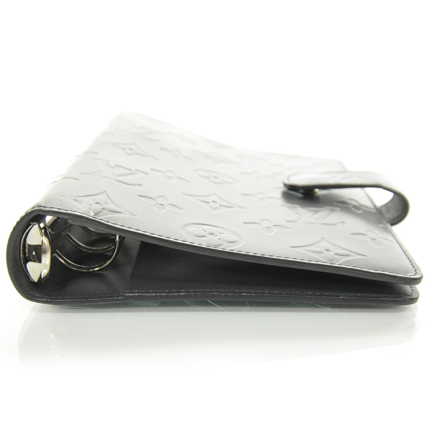 Louis Vuitton Mat Monogram Medium Ring Agenda Black 4 of 8