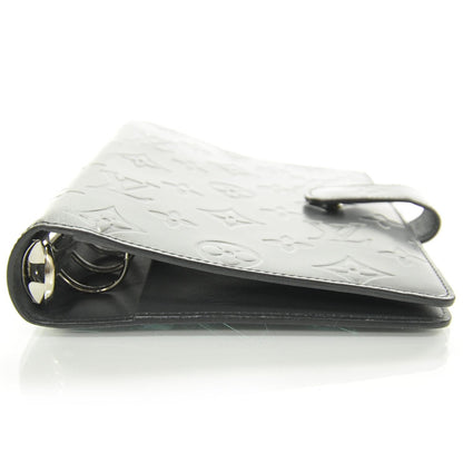 Louis Vuitton Mat Monogram Medium Ring Agenda Black 4 of 8