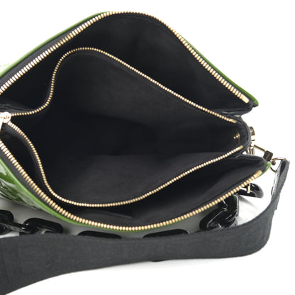Louis Vuitton Patent Embossed Monogram Coussin PM Green Black 5 of 11
