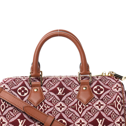 Louis Vuitton Jacquard Since 1854 Speedy Bandouliere 25 Bordeaux 13 of 13
