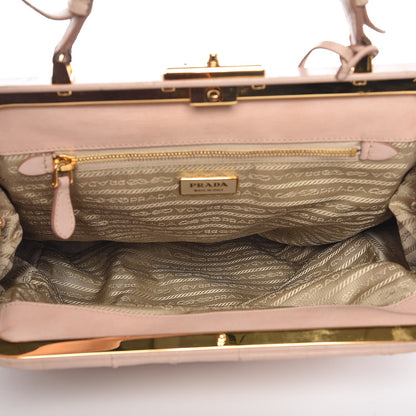Prada Nappa Dressy Gaufre Framed Tote Cipria 5 of 24