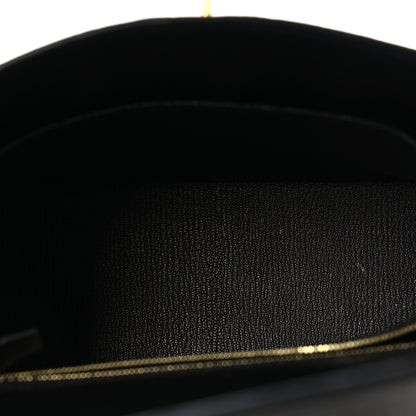 Hermes Epsom Kelly Sellier 25 Black 5 of 10