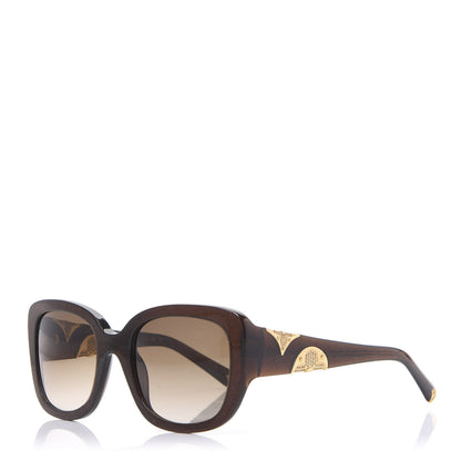 Louis Vuitton Iris PM Sunglasses Z0681W Brown Speckling 1 of 8