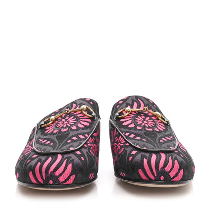 Gucci Jacquard Floral Womens Princetown Slippers 39 Pink 3 of 8
