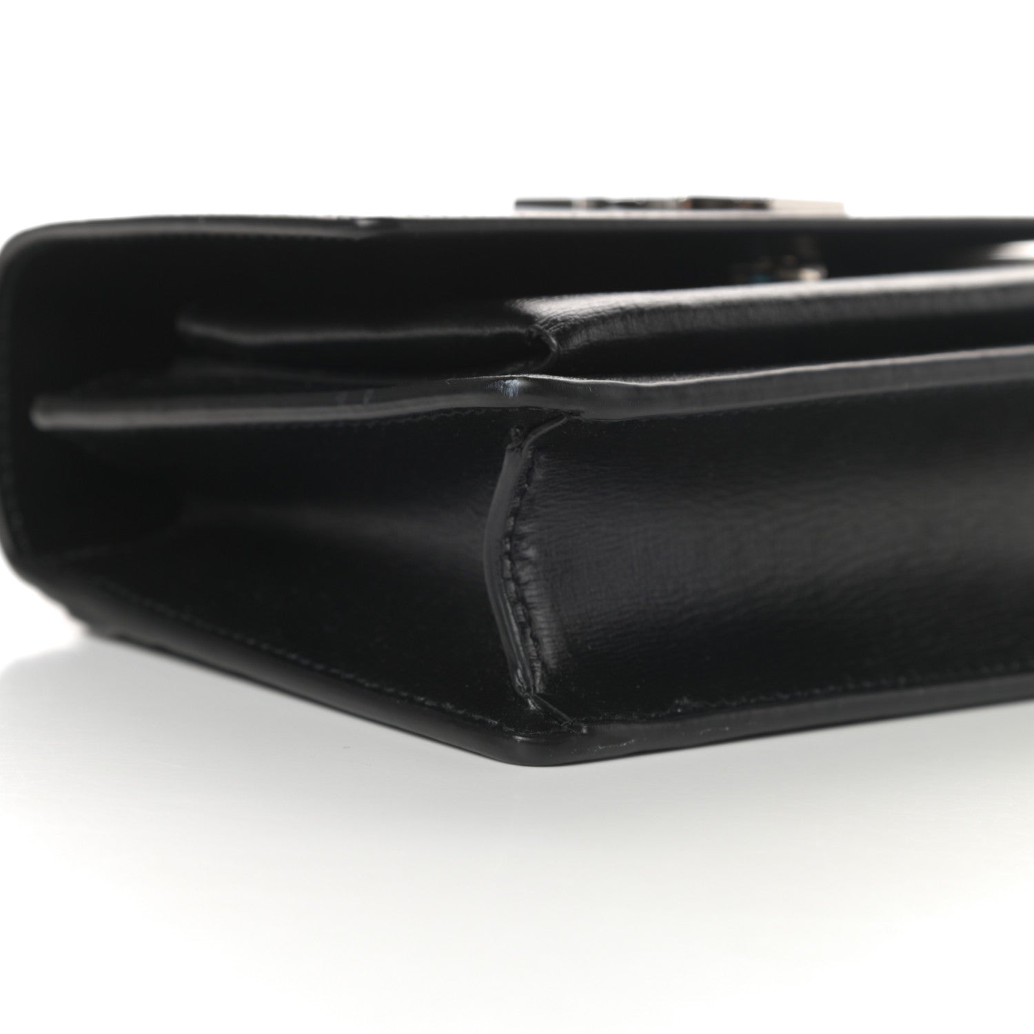 Saint Laurent Calfskin Monogram Sunset Chain Wallet Black 9 of 11