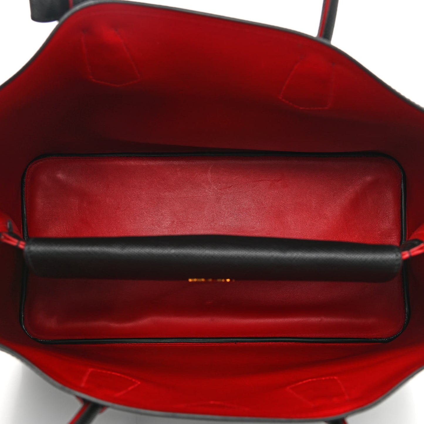Saffiano Cuir Large Double Bag Black Fuoco